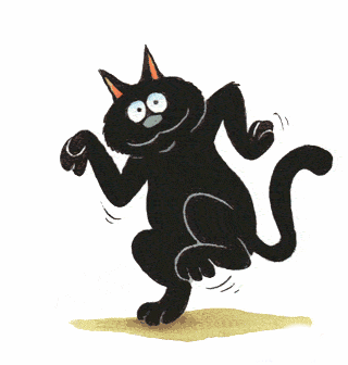 DANCING BLACK CAT.gif